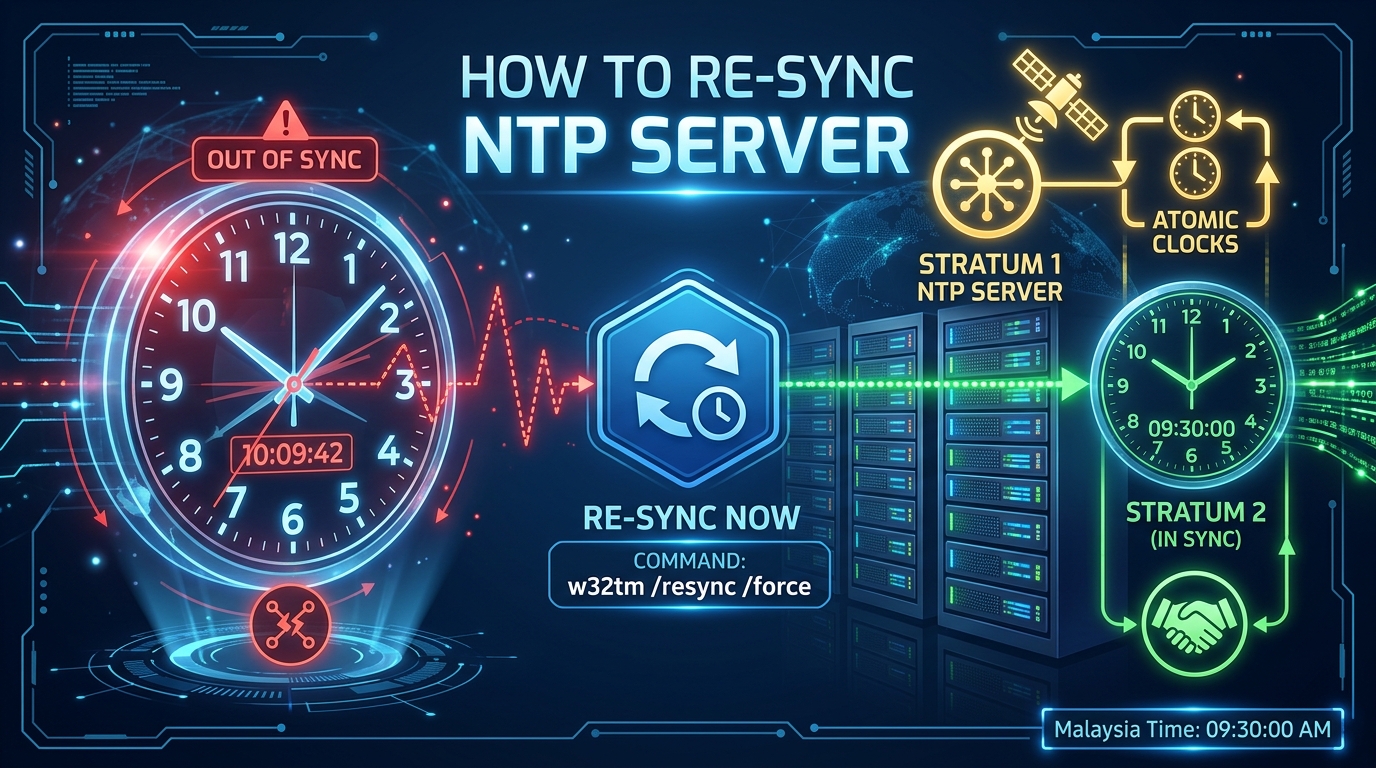 How to re-sync NTP server