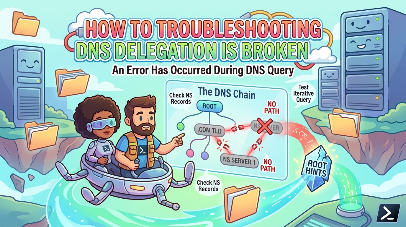 How to troubleshooting DNS Delegation is Broken