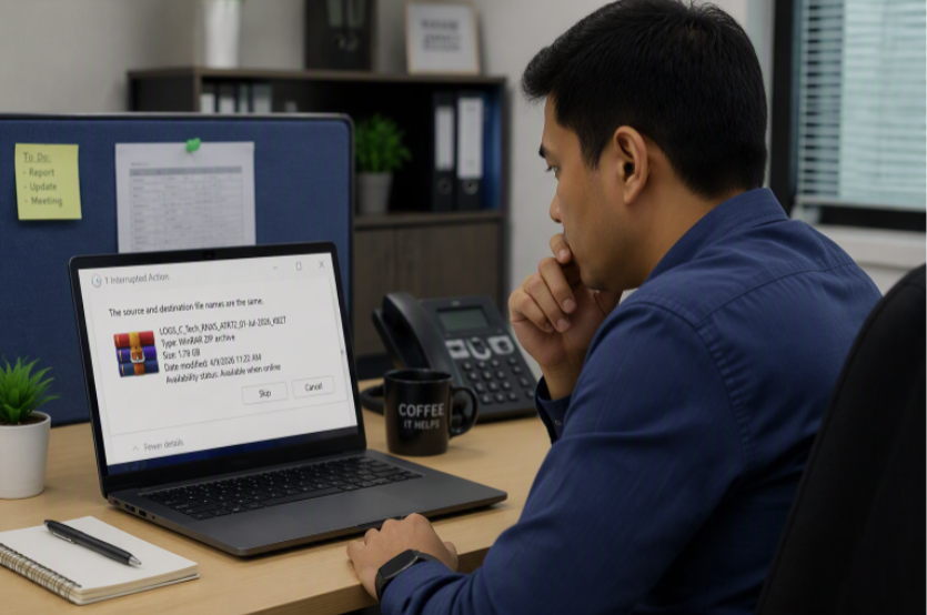 SharePoint Files Cannot Be Opened and Shows "The Source and Destination File Names Are the Same"