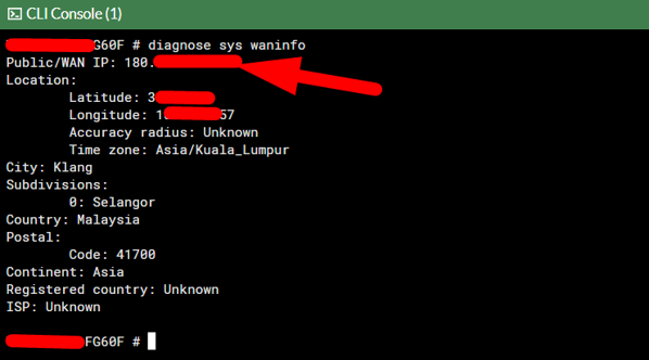 How to Check Your Public IP on Fortigate Firewall via CLI